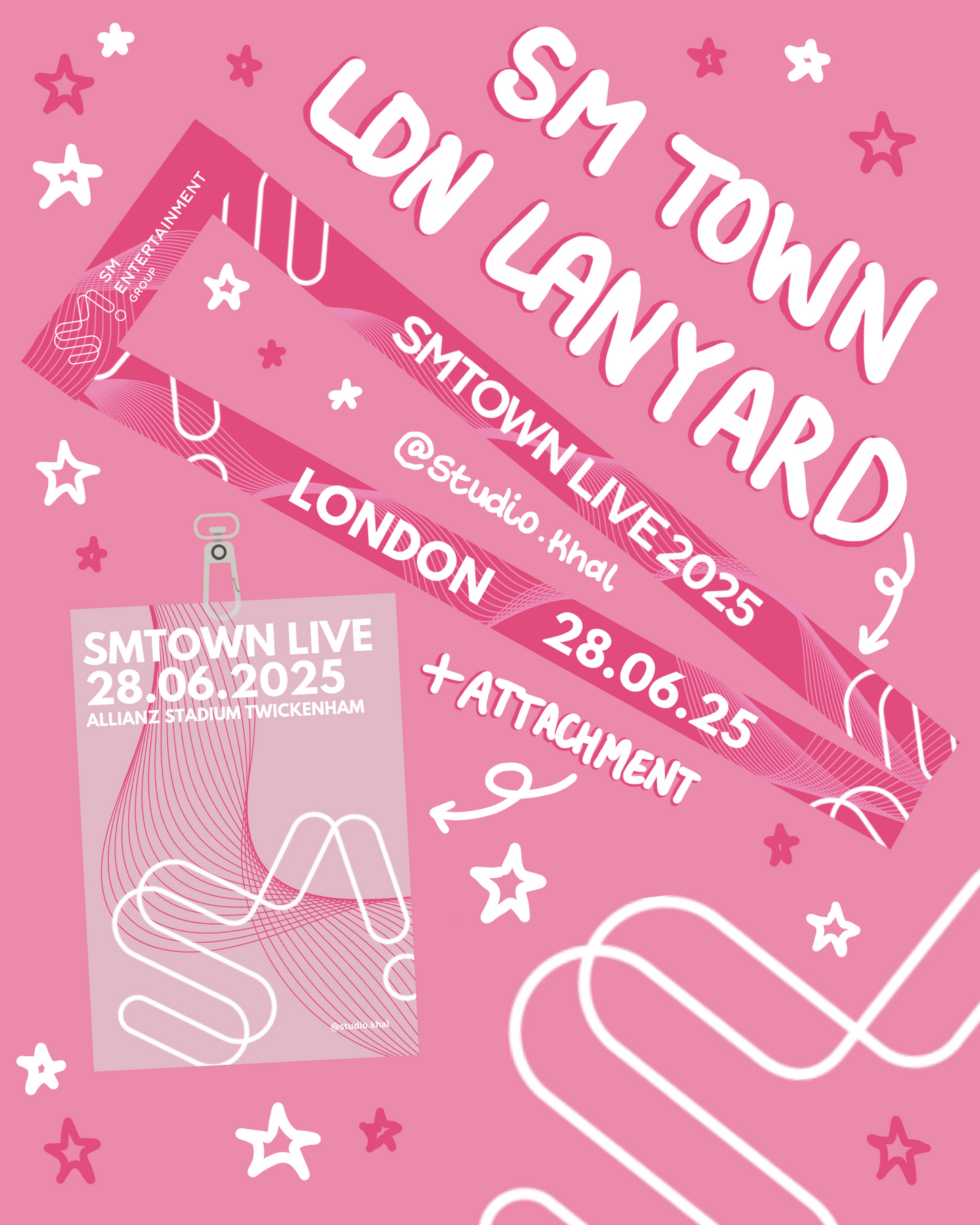 SMTOWN LIVE London Lanyard & Attachment