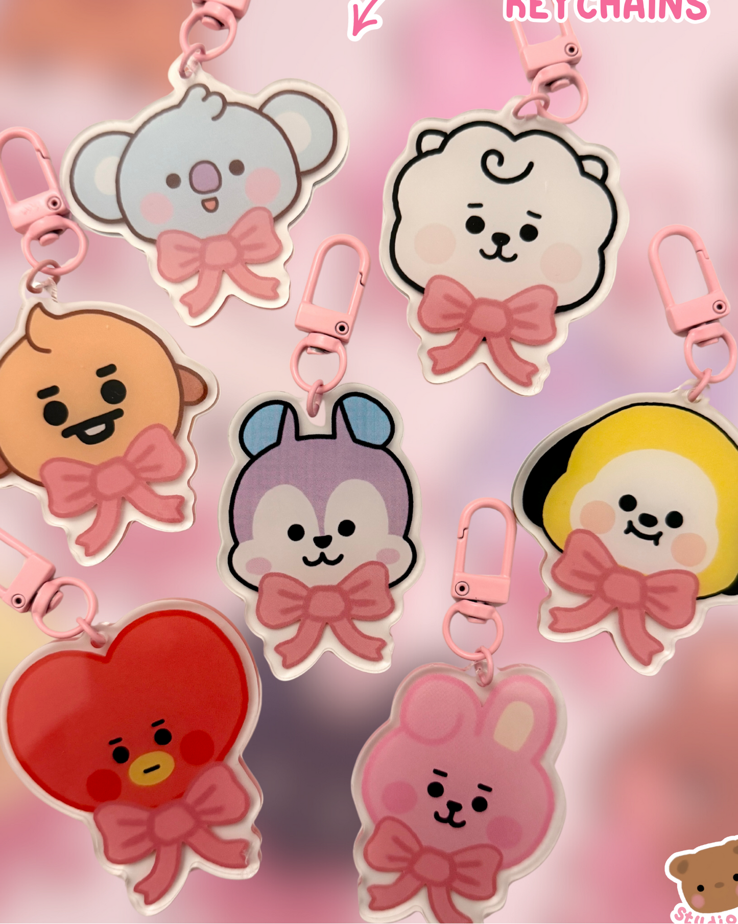 BT21 Coquette Keychains
