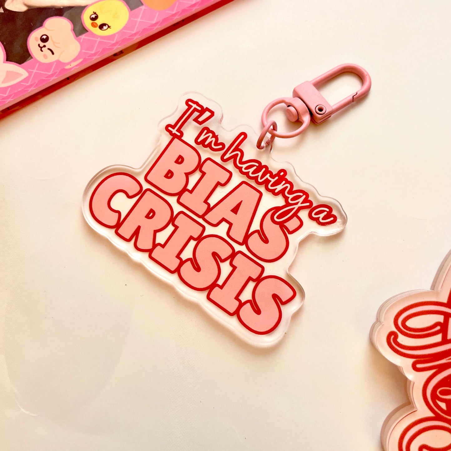 I’m having a bias crisis Keychain