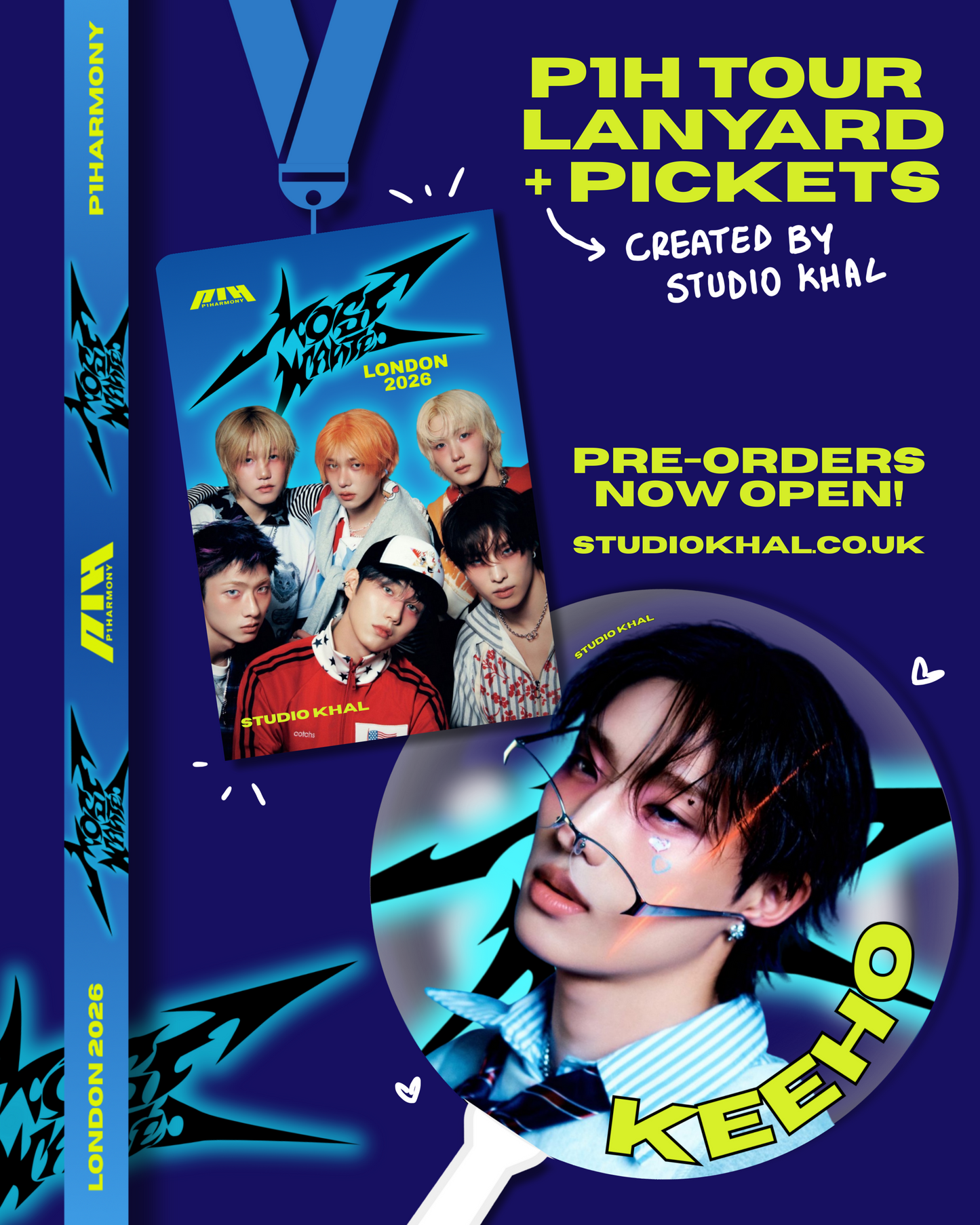 P1Harmony London Tour Lanyard (Pre-Order)