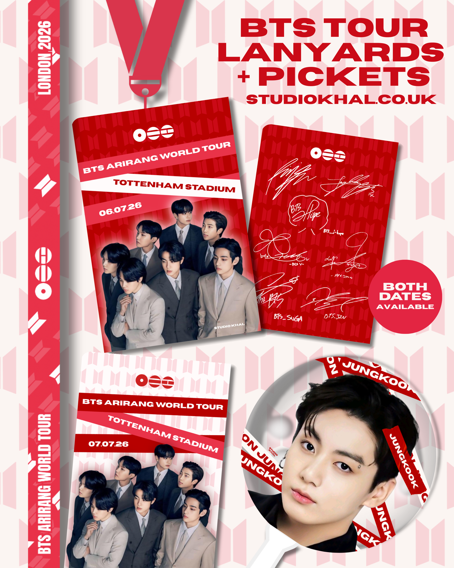 BTS ARIRANG Tour Lanyards | London