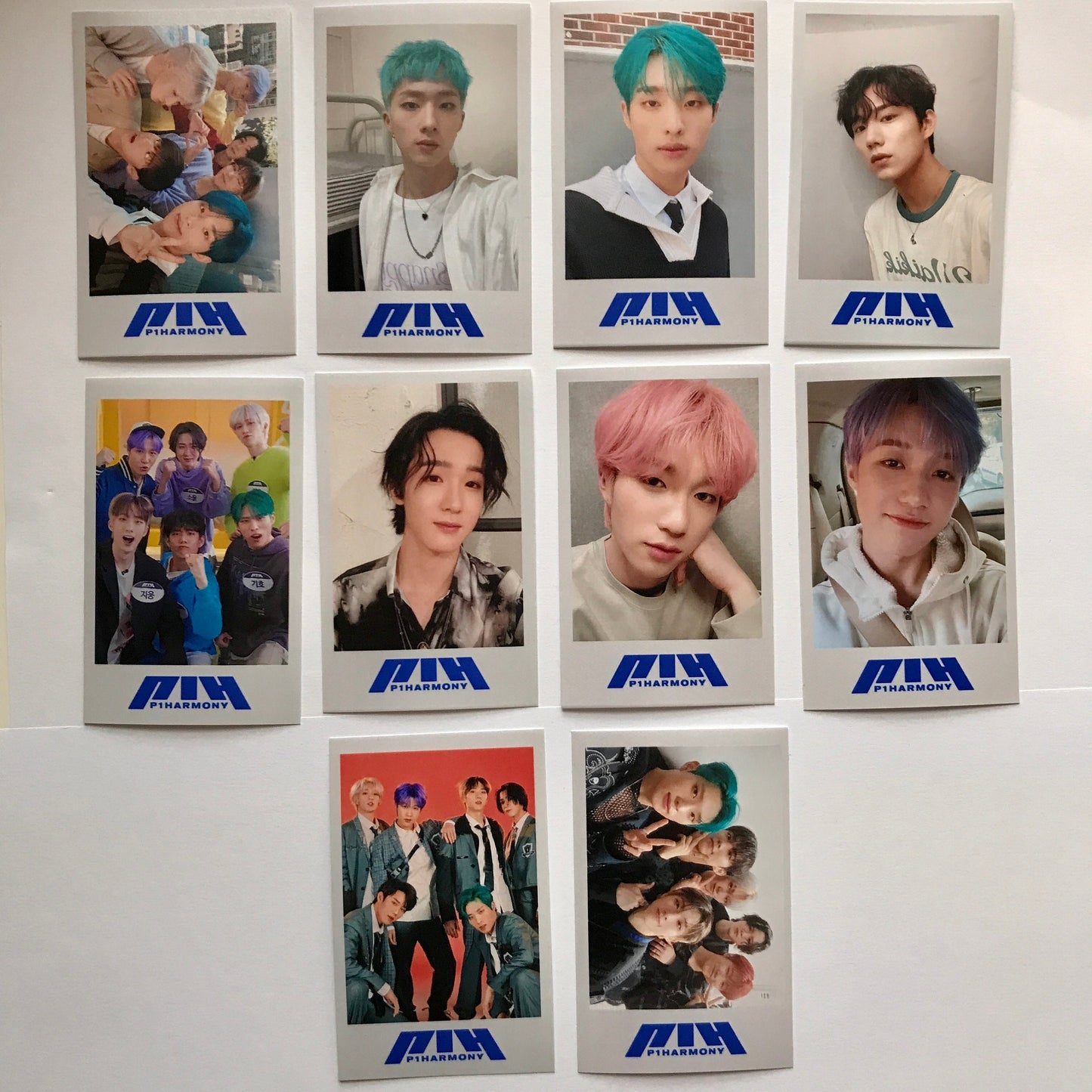 10 P1Harmony Polaroid Style Photocards | Kpop