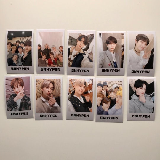 10 Enha Polaroid Style Photocards | Kpop
