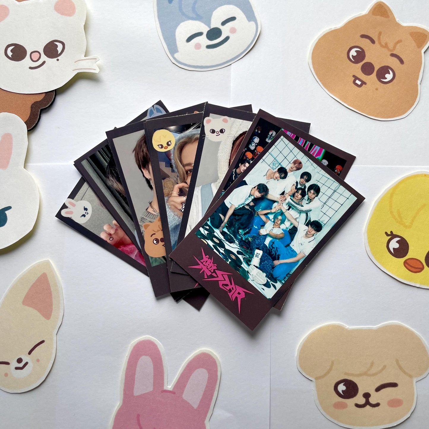 10 STRAY KIDS Rockstar Polaroid Style Photocards | kpop