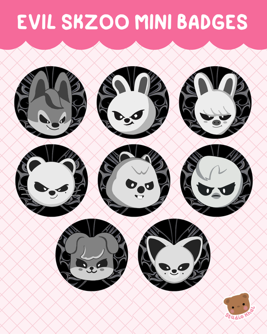 Evil SKZOO 25mm Badges