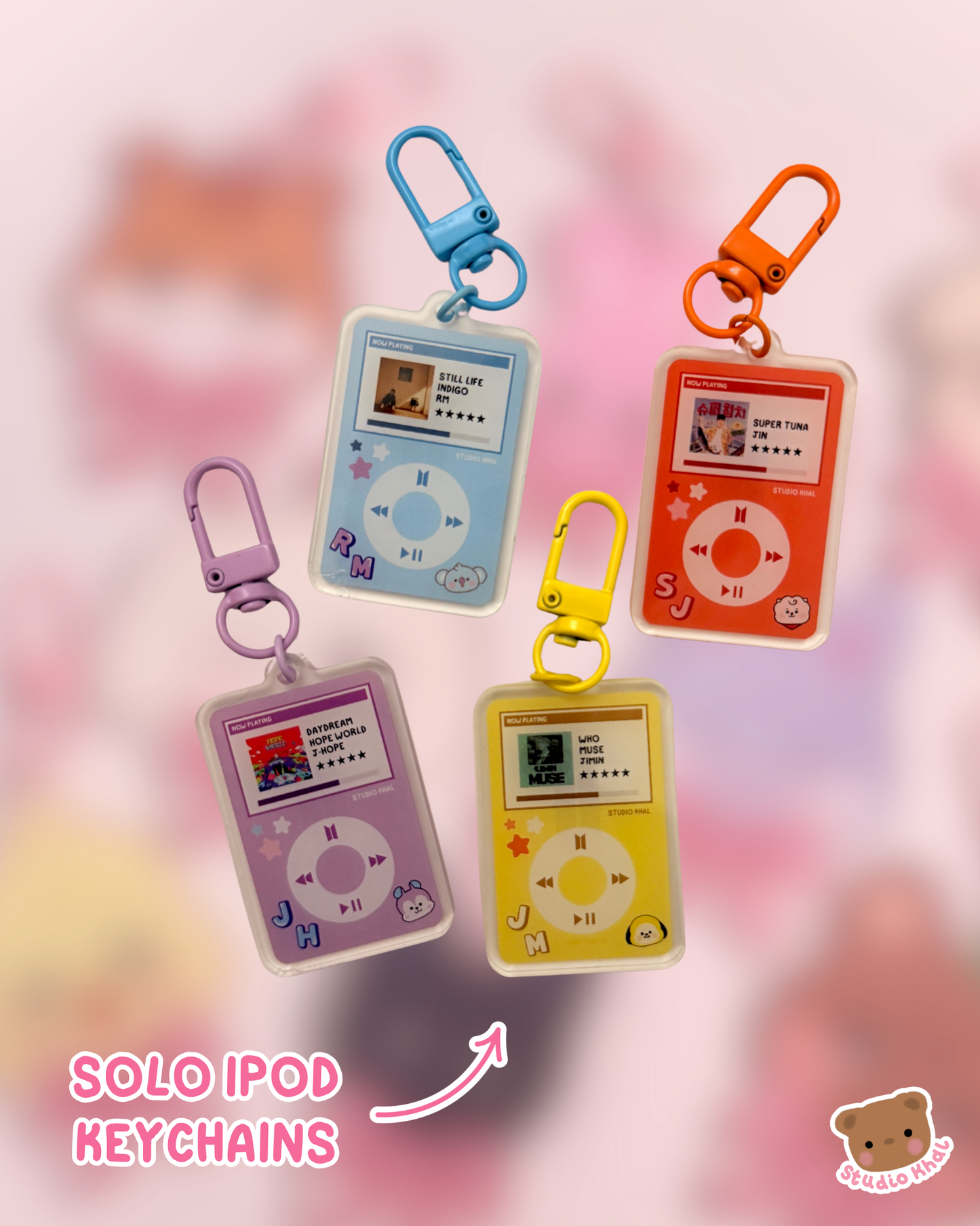 BTS Solo Ipod Keychains