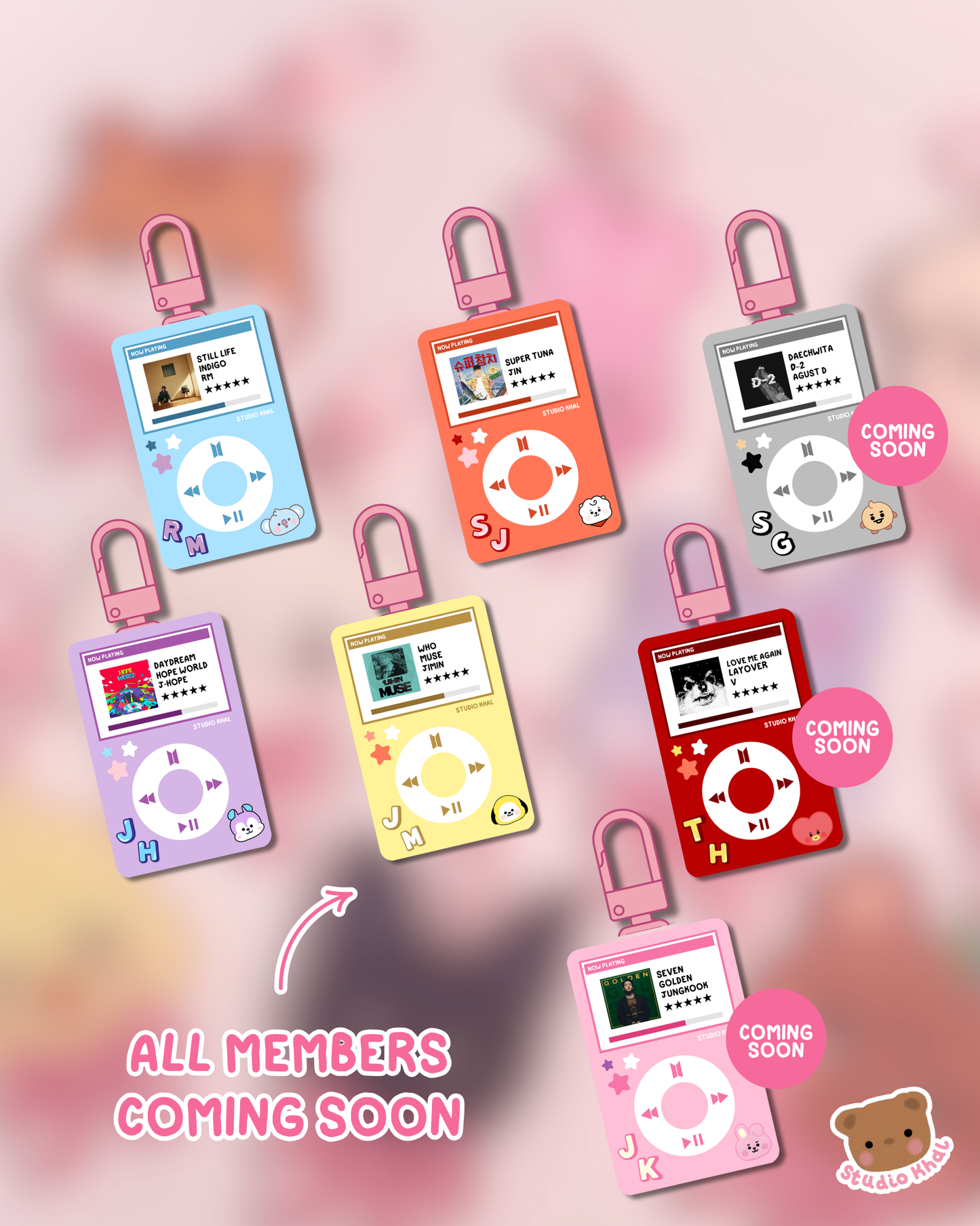 BTS Solo Ipod Keychains
