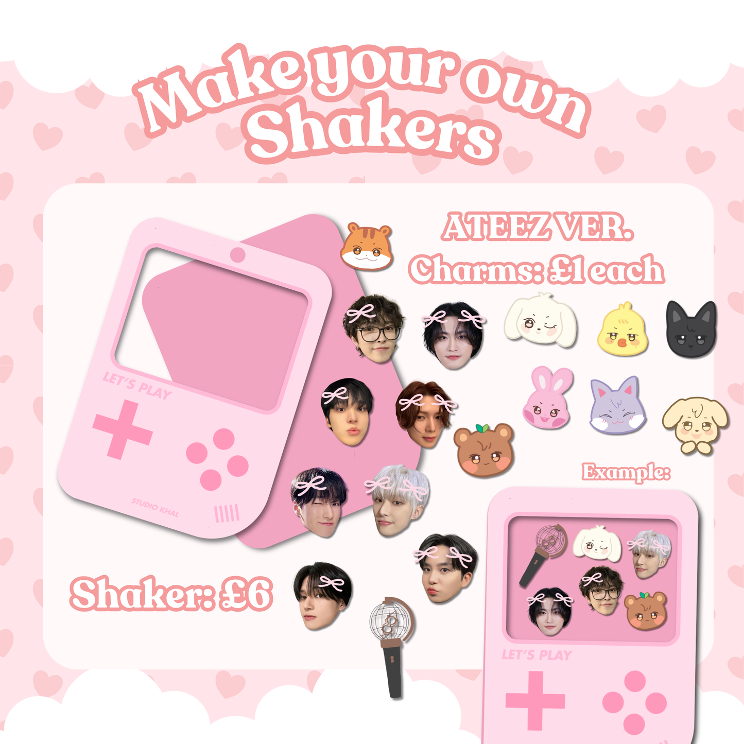 ATEEZ DIY Shaker Keychain (Info in description)