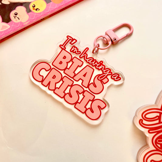 I’m having a bias crisis Keychain
