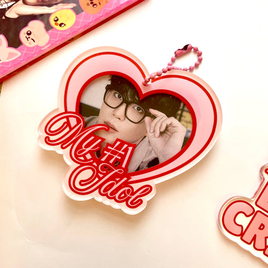 My #1 Idol Heart Shaped Photocard Holder