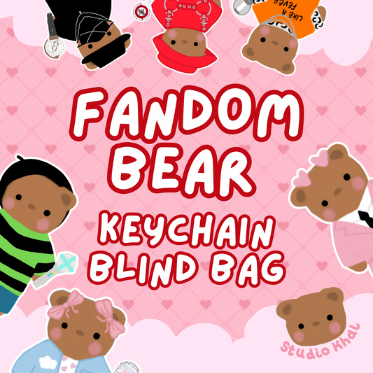 Fandom Bear Keychain Blind Bag