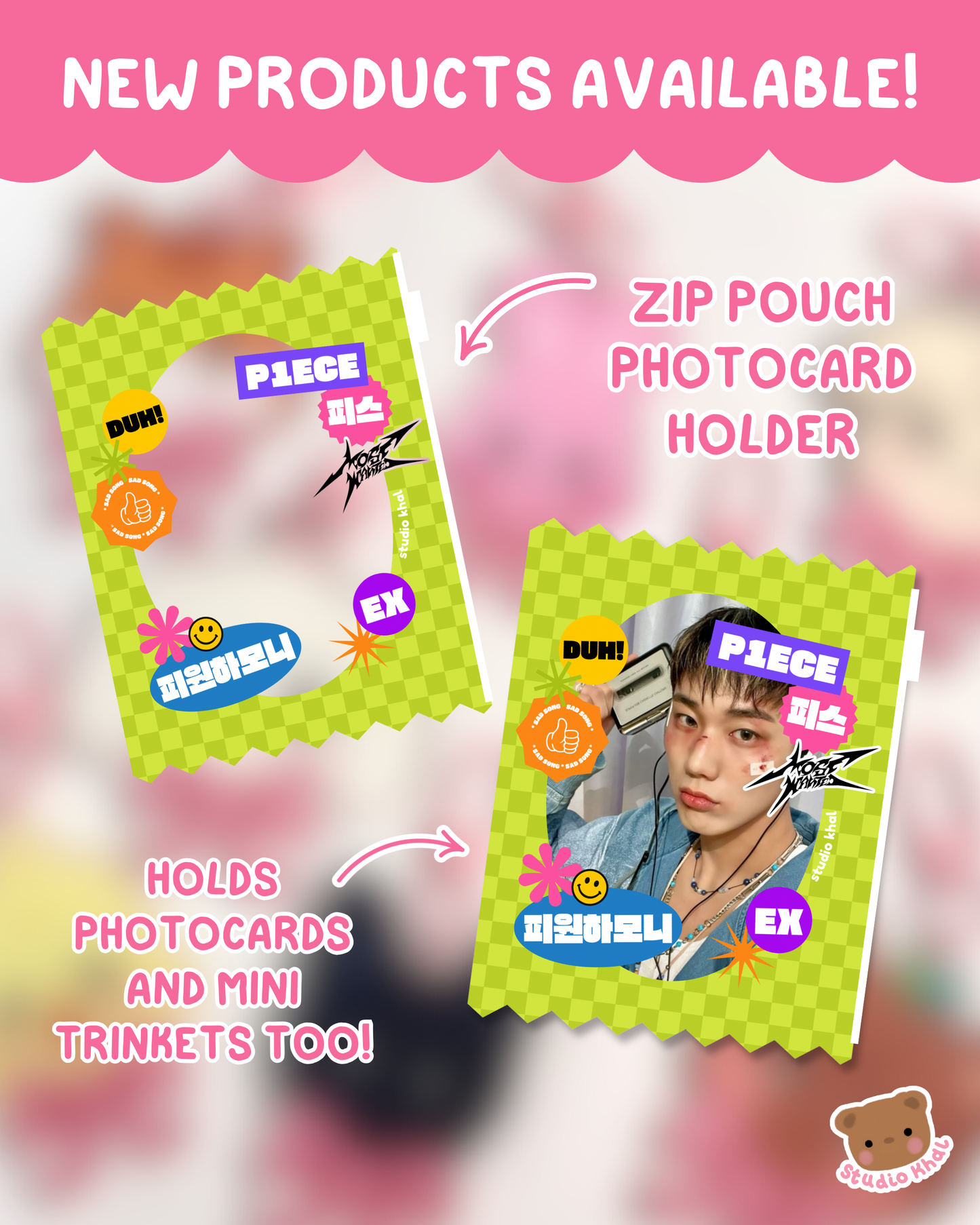 P1Harmony Zip Pouch Photocard Holder