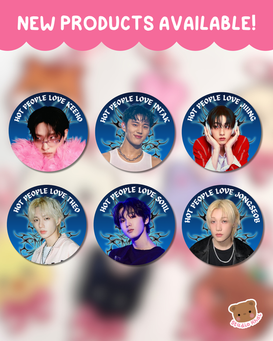 “Hot people like” P1harmony Button Badges