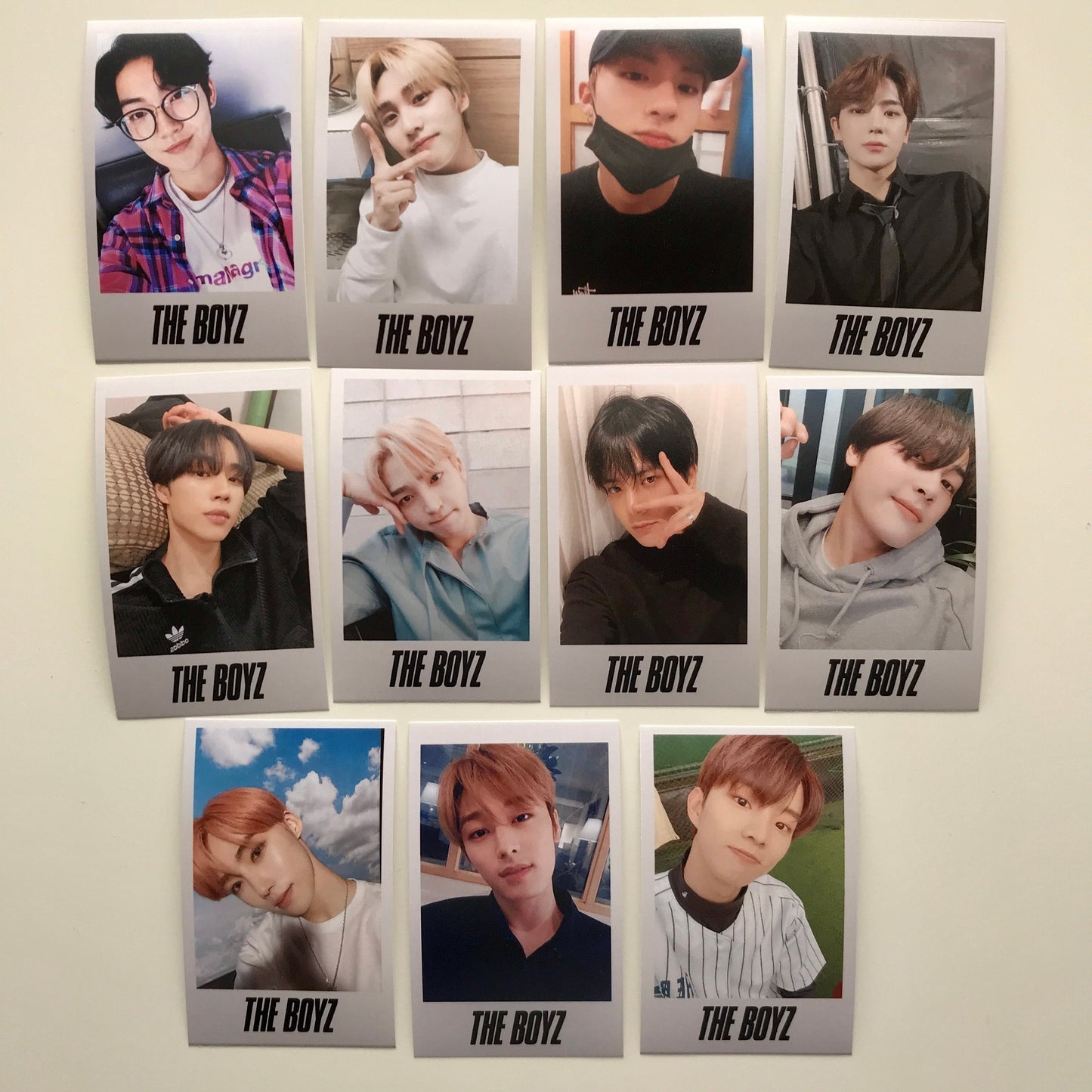 11 The Boyz Polaroid Style Photocards | Kpop