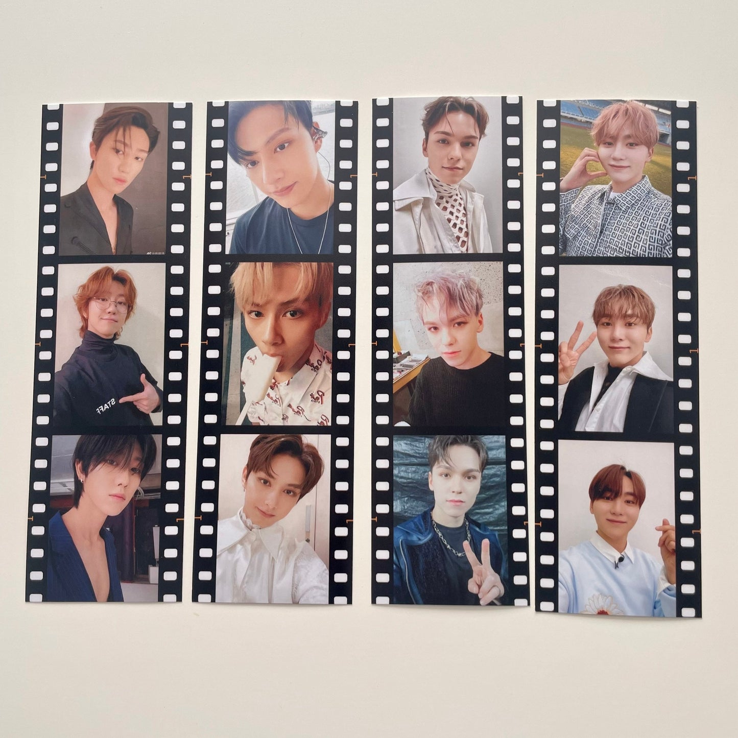 Seventeen Selfie Photostrips/Bookmarks | Full Set